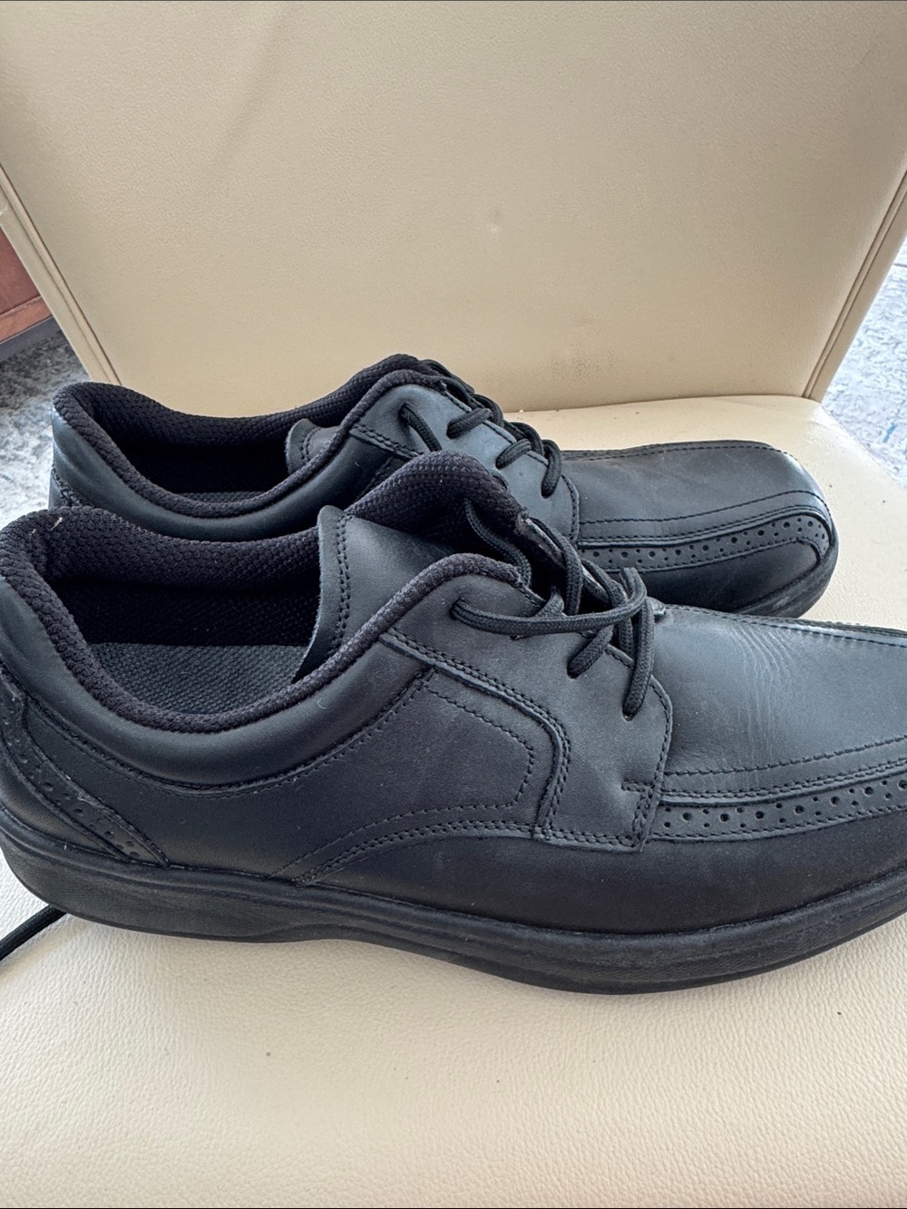 OrthoFeet Gramercy Oxford shoes Leather Black 11.5